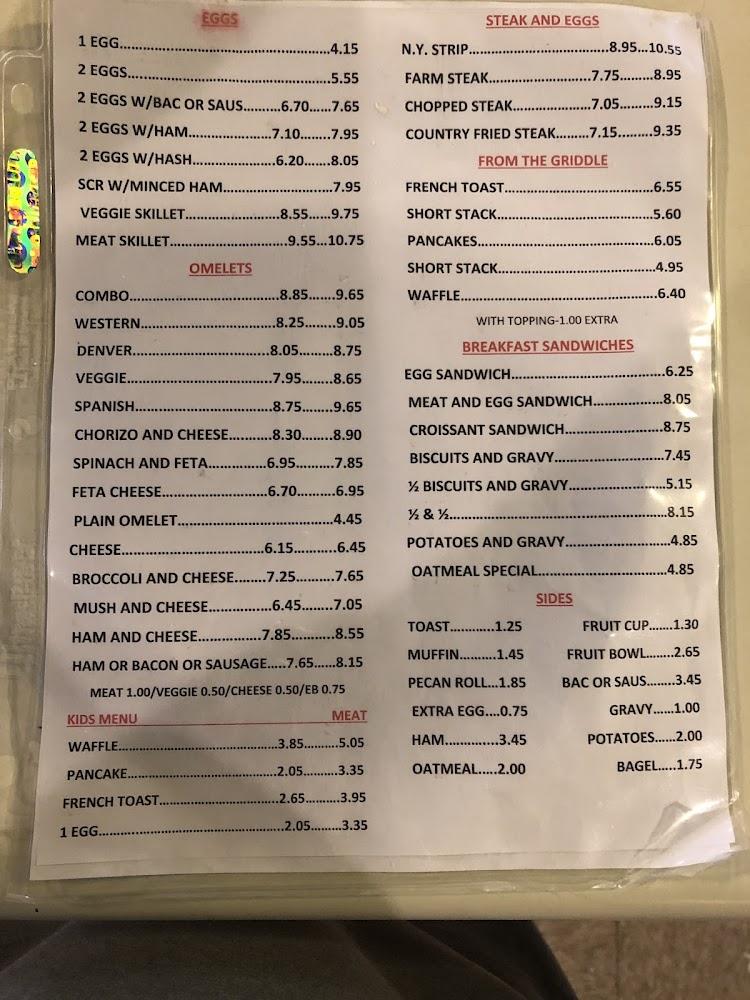 Fred's Diner Menu image 2