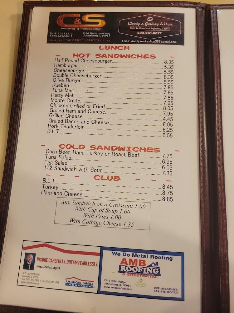 Fred's Diner Menu image 3
